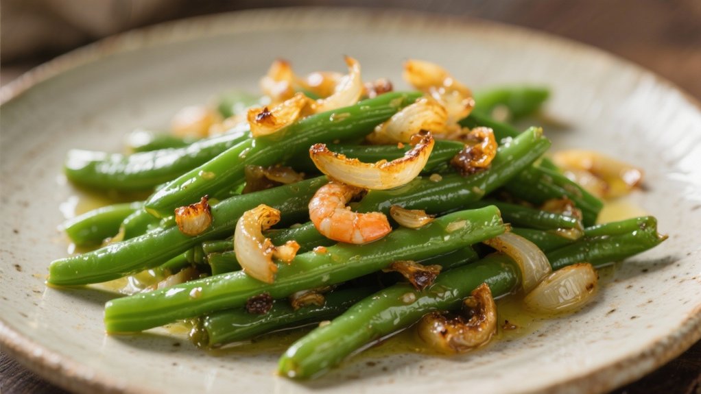 elegant saut ed green beans