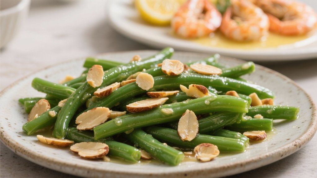 elegant saut ed green beans