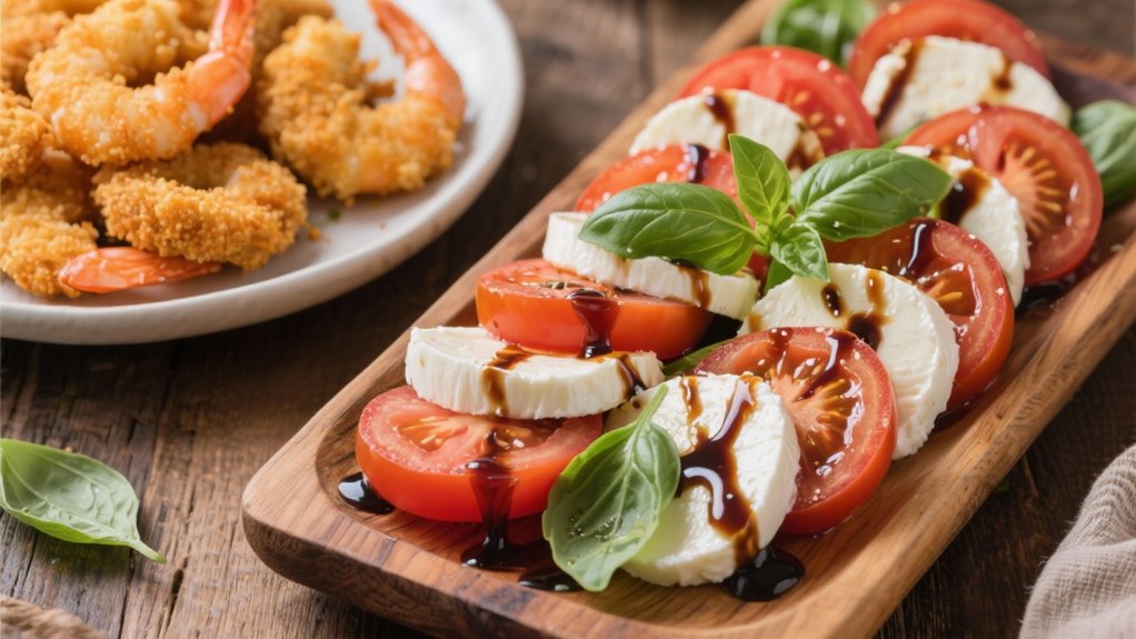 elegant seafood side salad