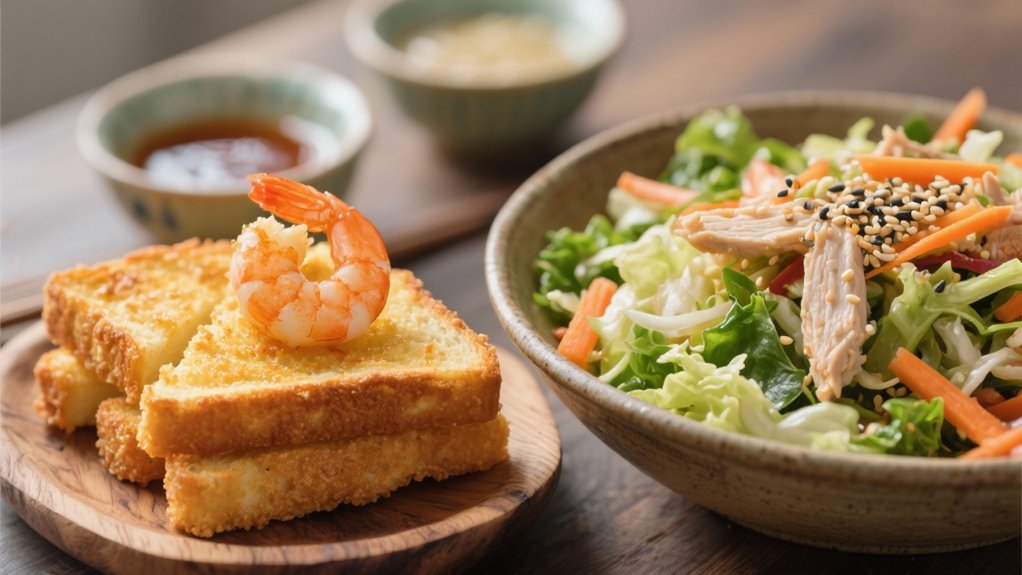 elegant shrimp toast appetizer