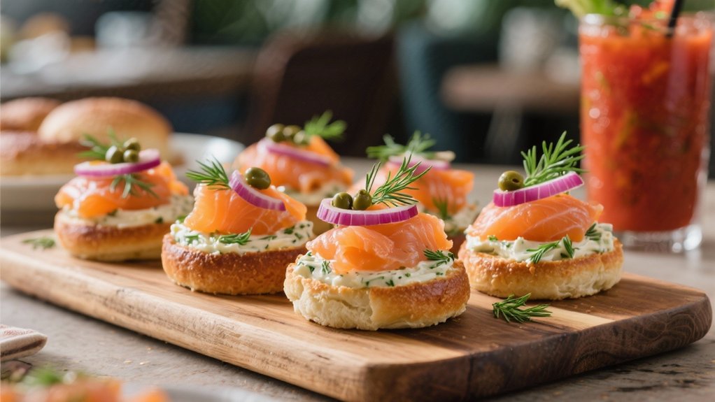 elegant smoked salmon bites