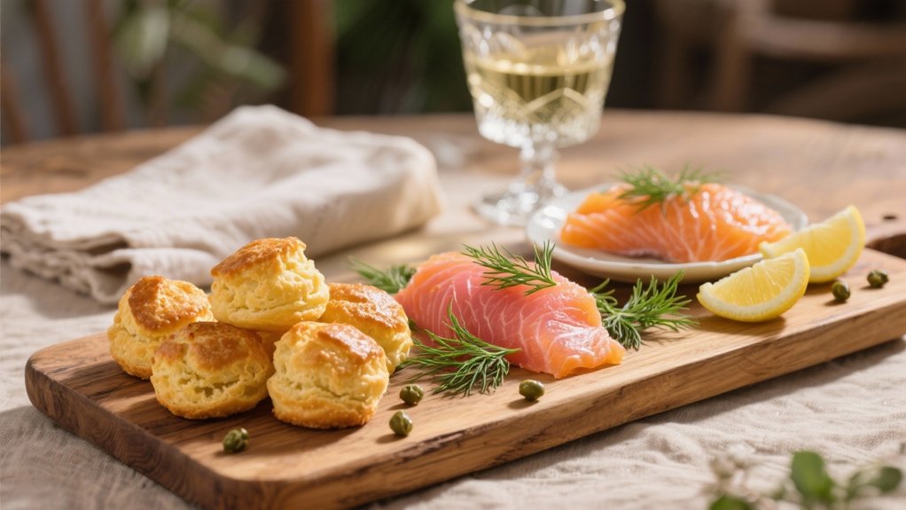 elegant smoked salmon platter