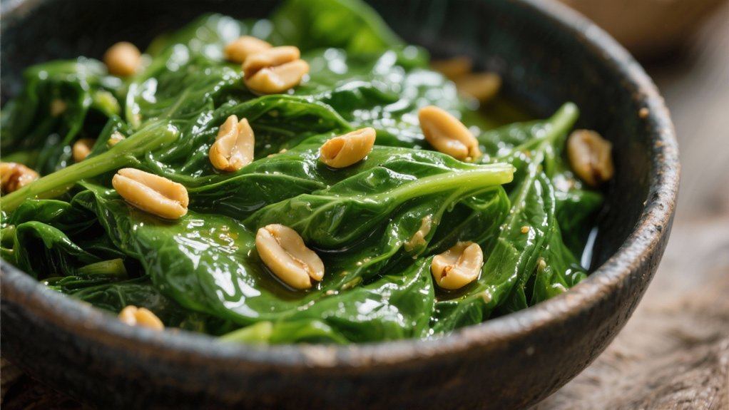 elegant spinach side dish
