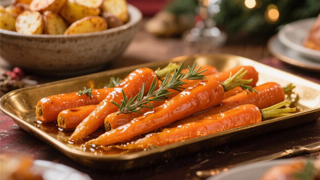 elegant sweet glazed carrots