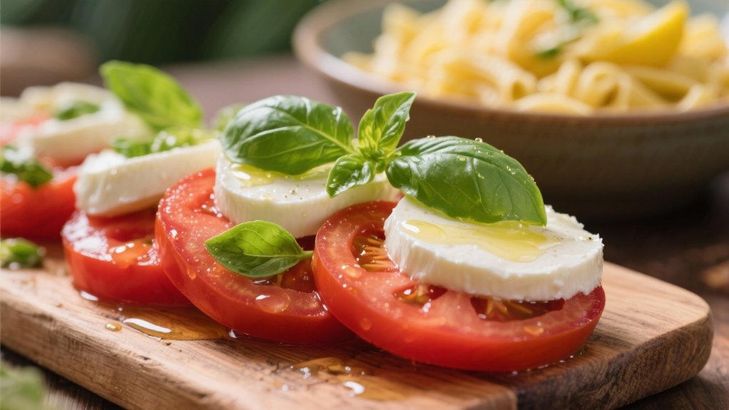 elegant tomato mozzarella salad