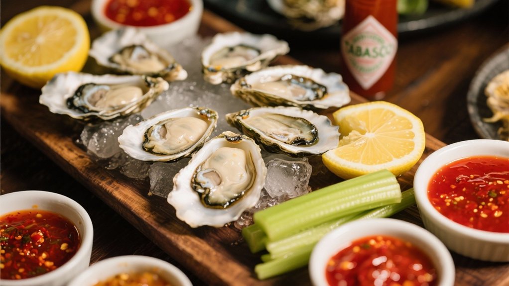 enhancing oysters with hot sauce