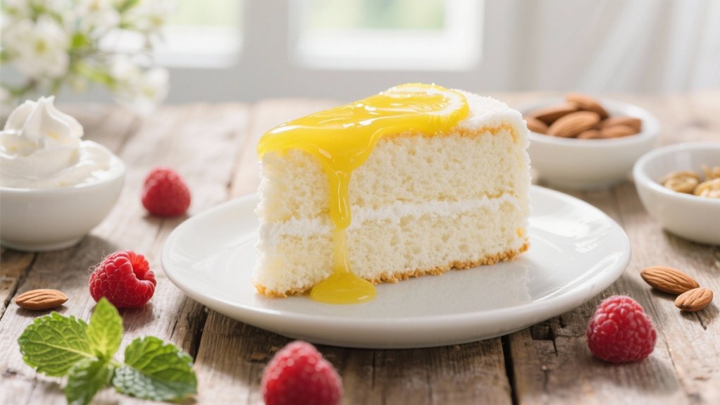 ethereal dessert with curd