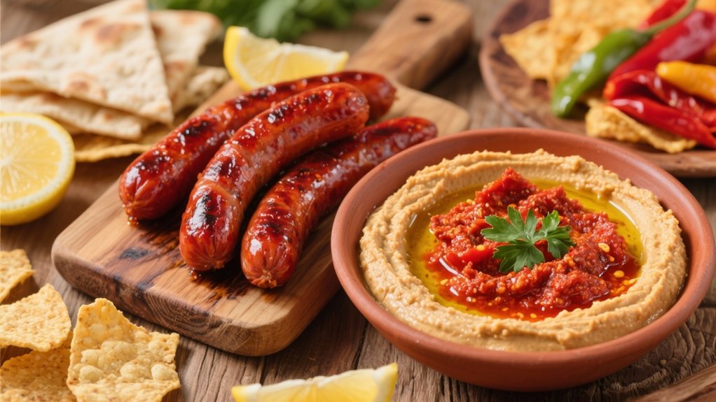 fiery roasted red pepper hummus