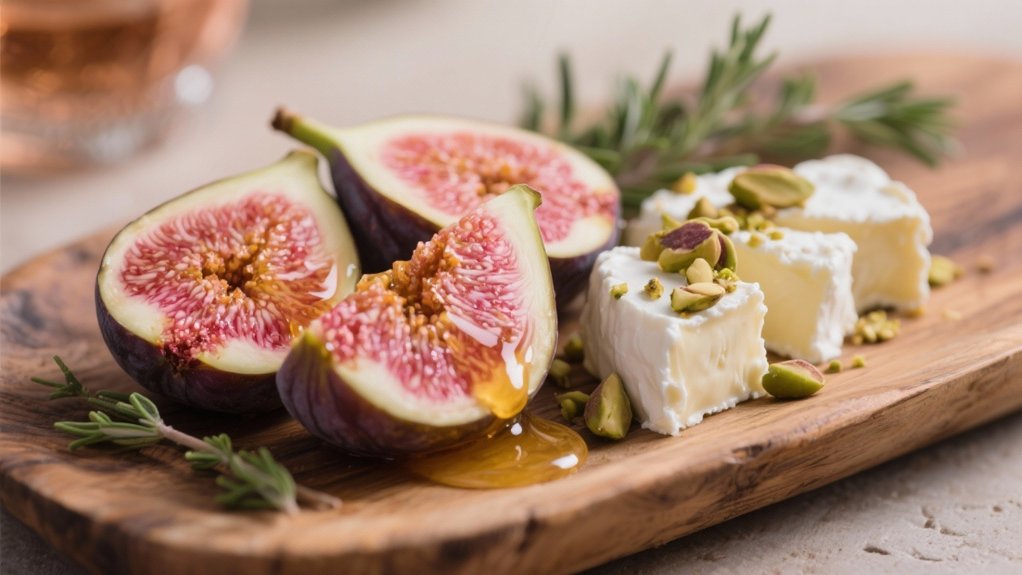 figs goat cheese honey