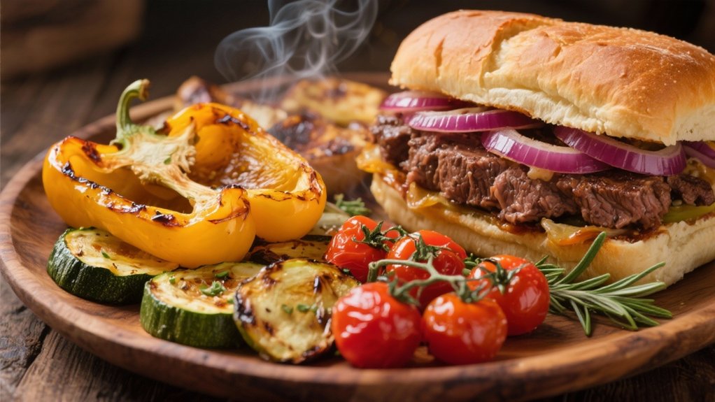 flavorful colorful roasted vegetables