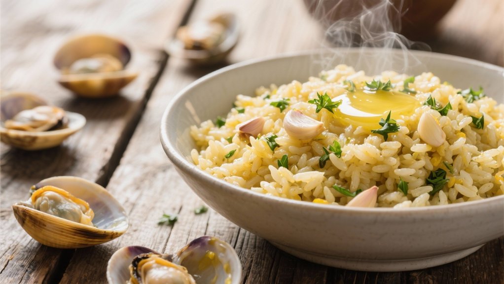 flavorful garlic butter pilaf