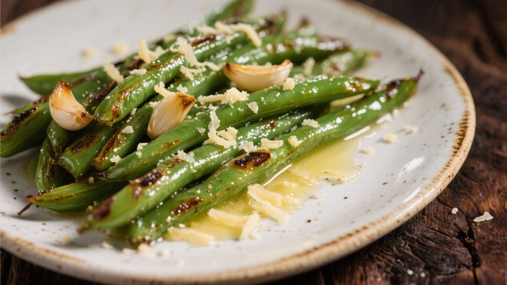 flavorful garlic parmesan green beans