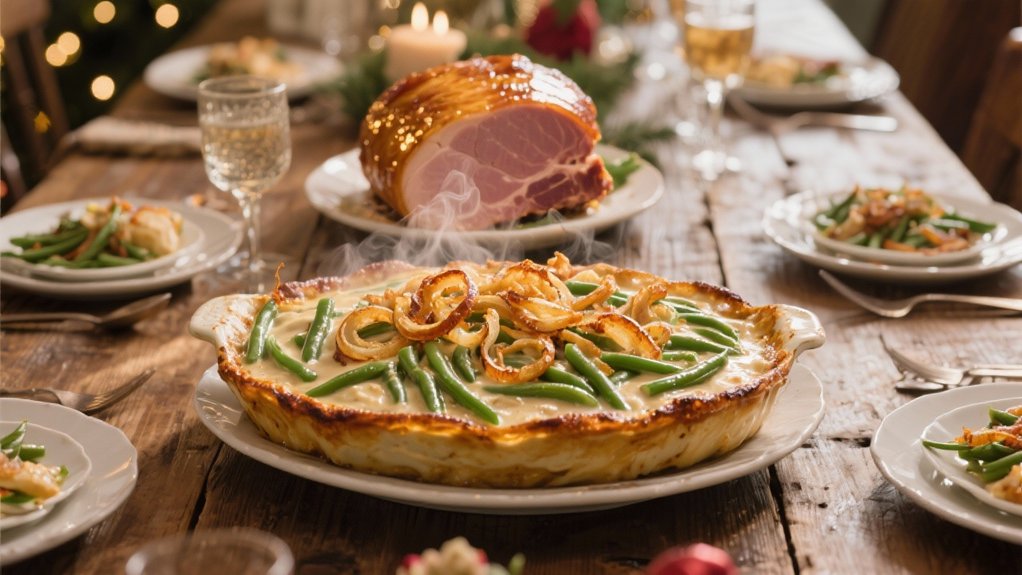 flavorful holiday green bean casserole