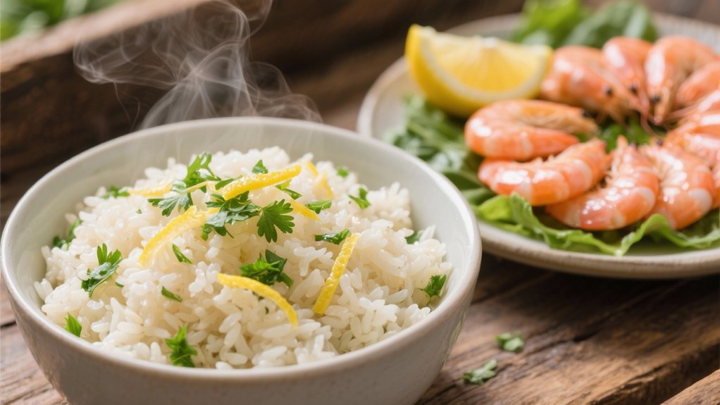 flavorful lemon rice pilaf