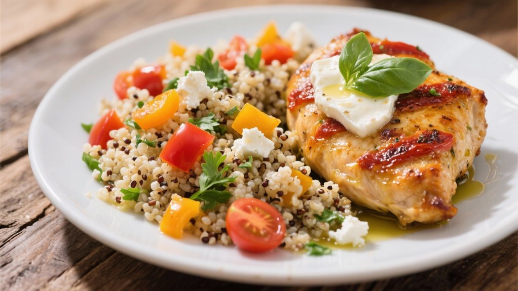 flavorful mediterranean quinoa pilaf