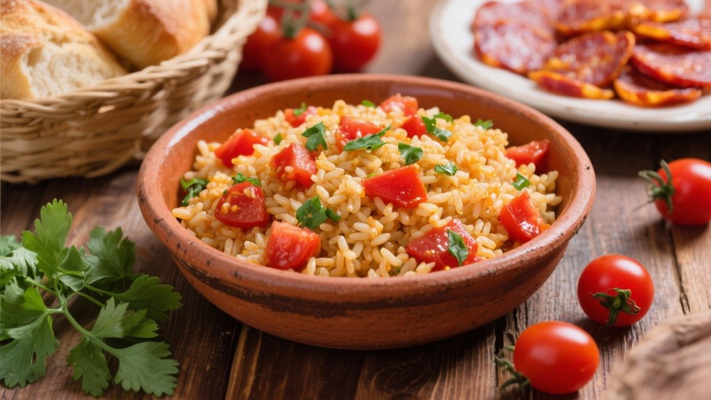 flavorful rice with tomatoes