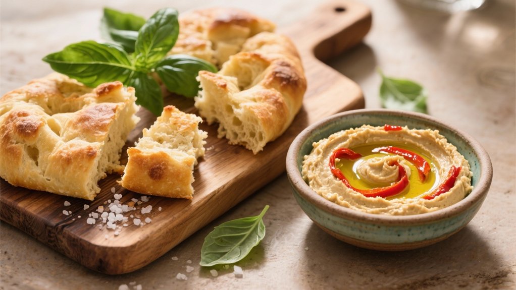 flavorful roasted pepper hummus