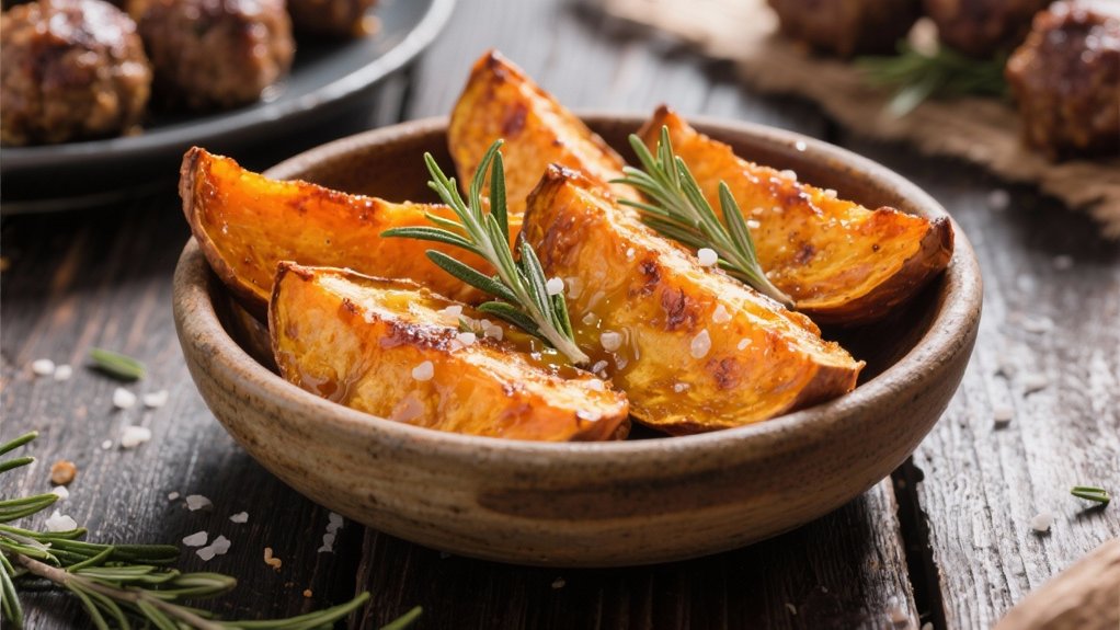 flavorful roasted sweet potato wedges