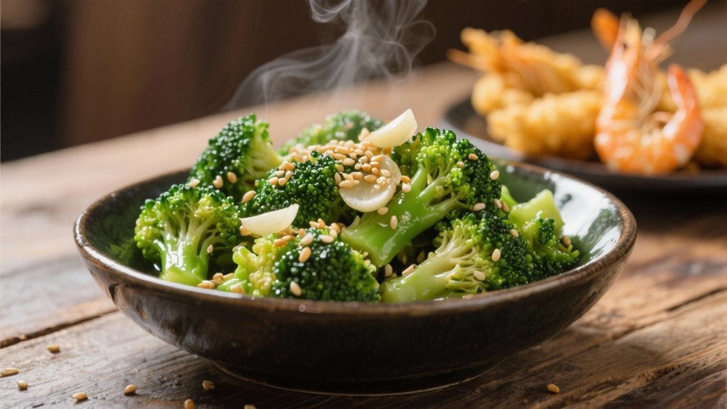 flavorful sesame broccoli side