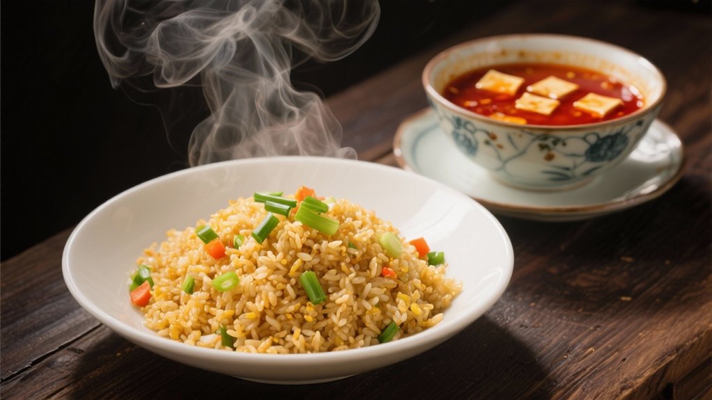 flavorful soup with contrast