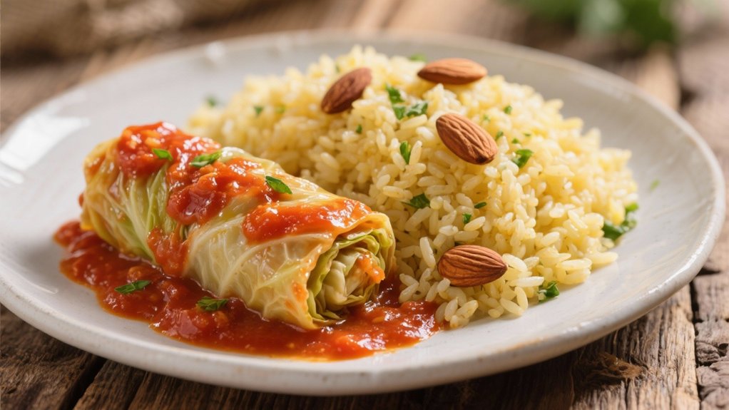 flavorful steamed rice pilaf