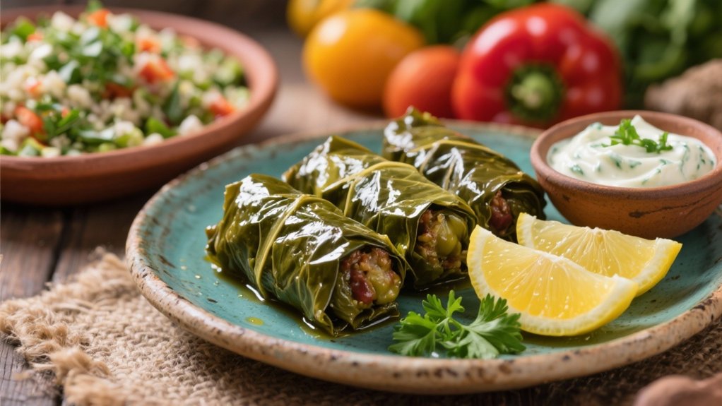 flavorsome stuffed grape leaves