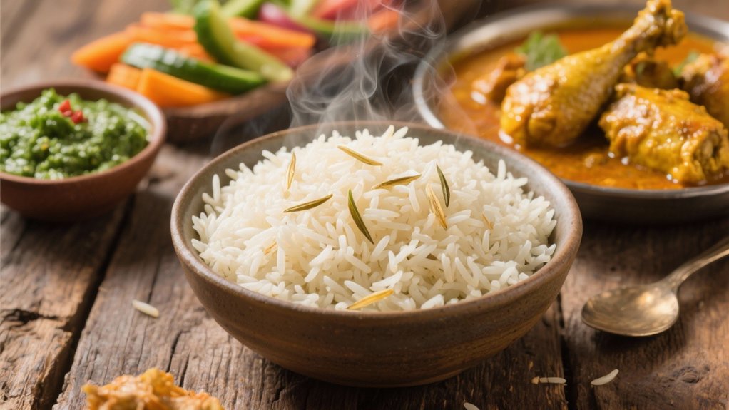 fluffy aromatic basmati rice