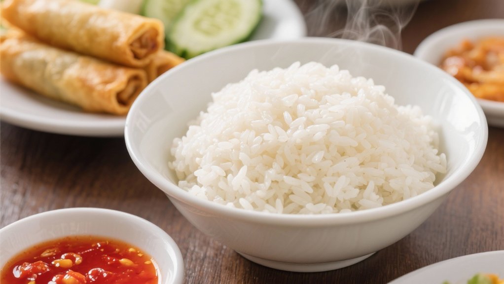 fluffy aromatic jasmine rice