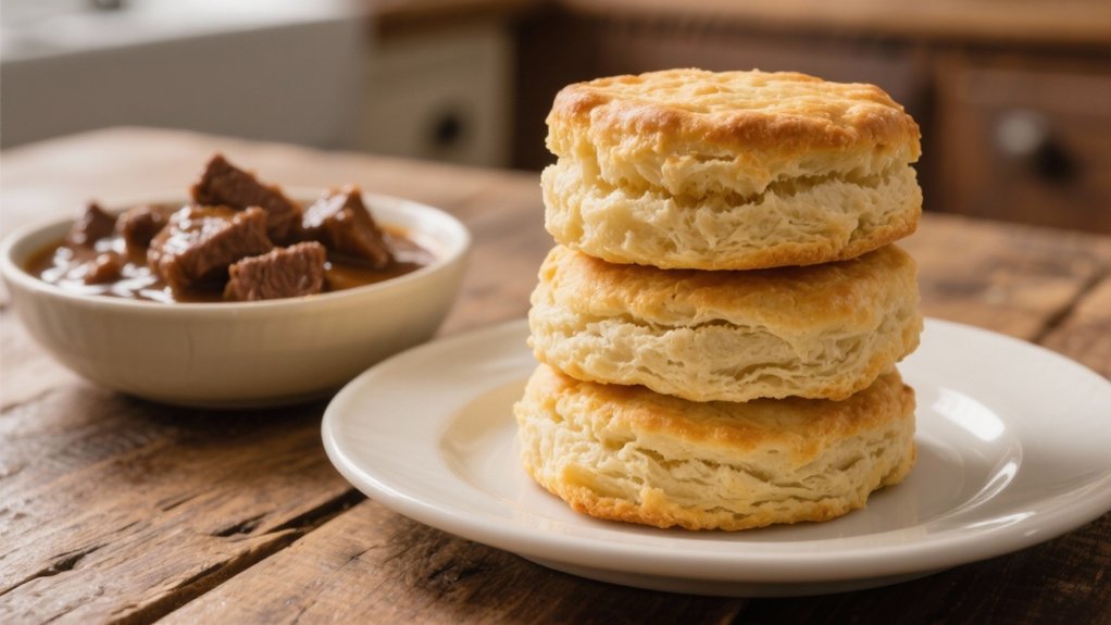 fluffy biscuits enhance comfort food