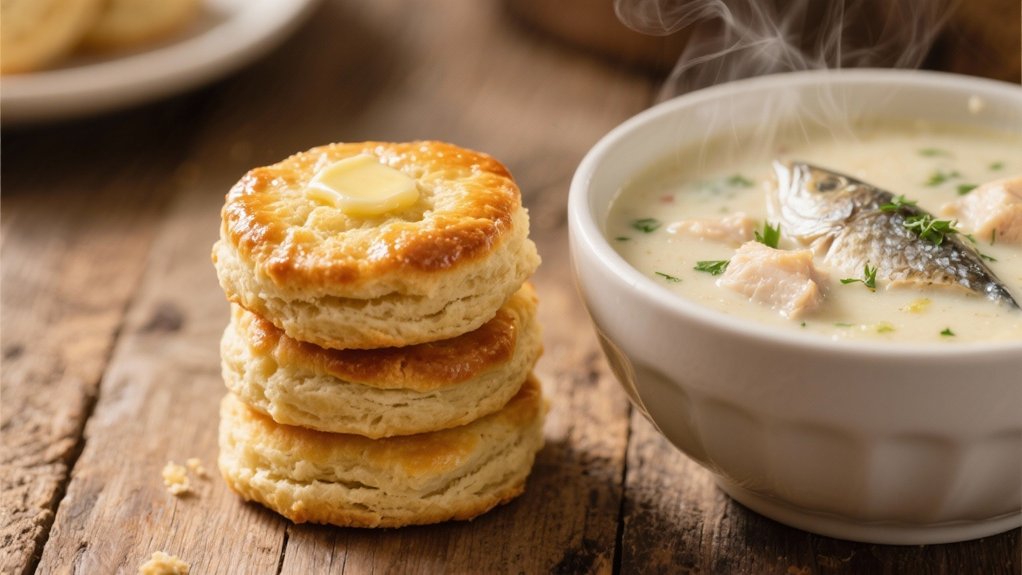 fluffy golden buttery biscuits