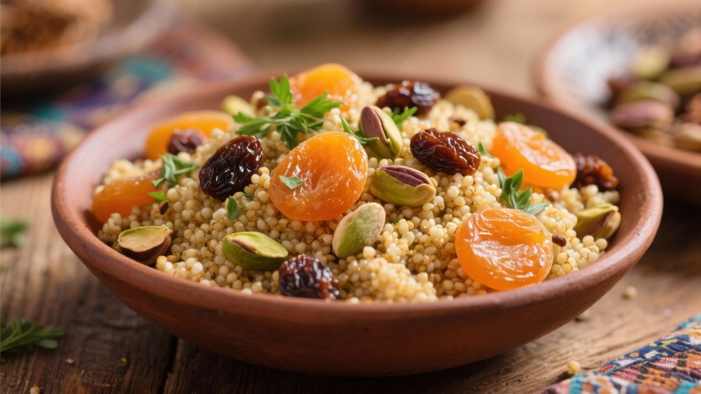 fluffy quinoa with spices