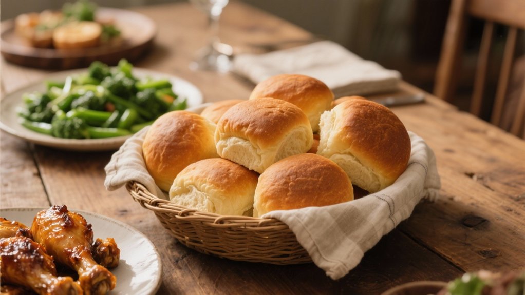 fluffy savory dinner rolls