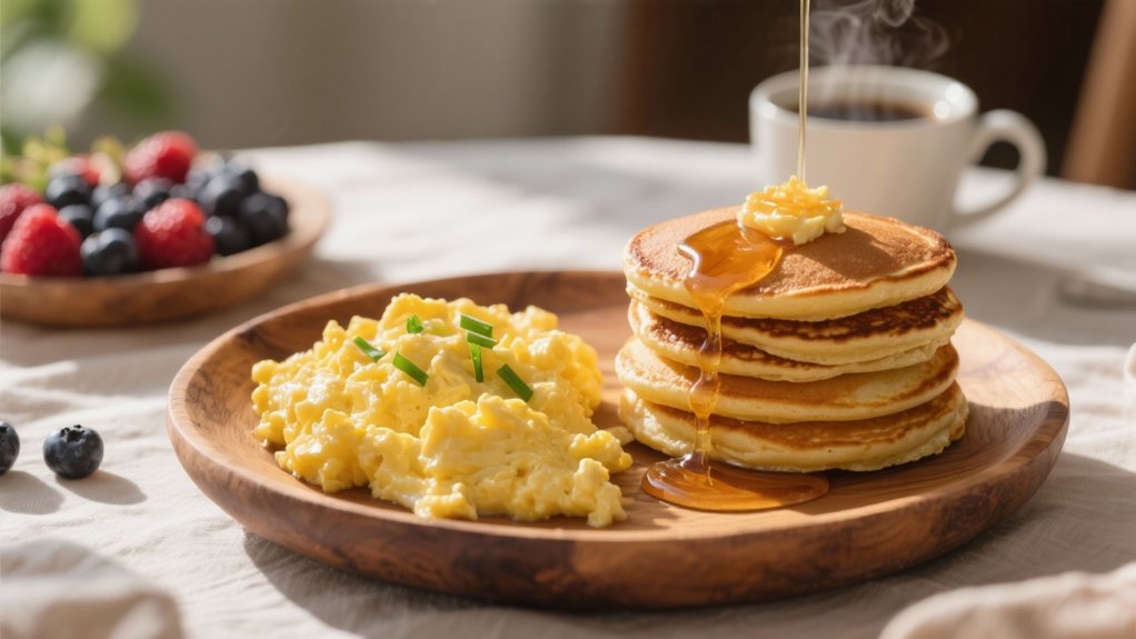 fluffy scrambled eggs technique