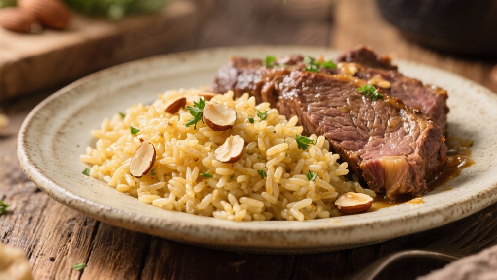 fluffy seasoned rice pilaf