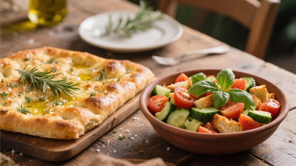 focaccia bread enhances panzanella