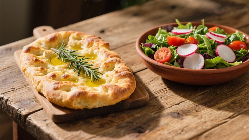 focaccia enhances salad experience