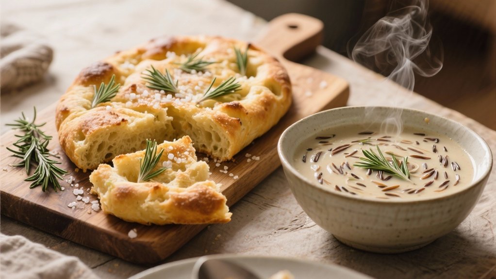 focaccia pairs perfectly soup
