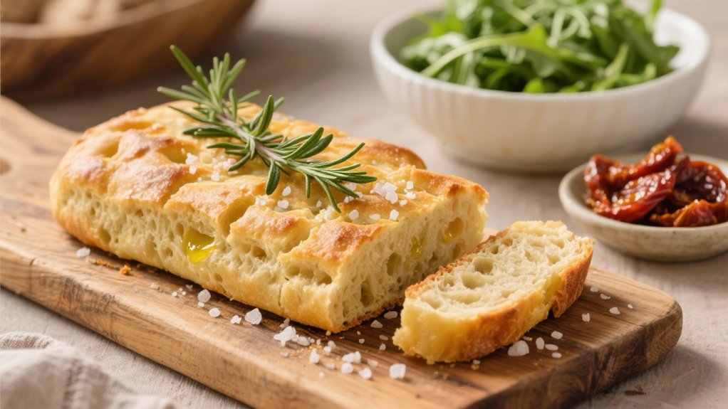 focaccia with rosemary and salt