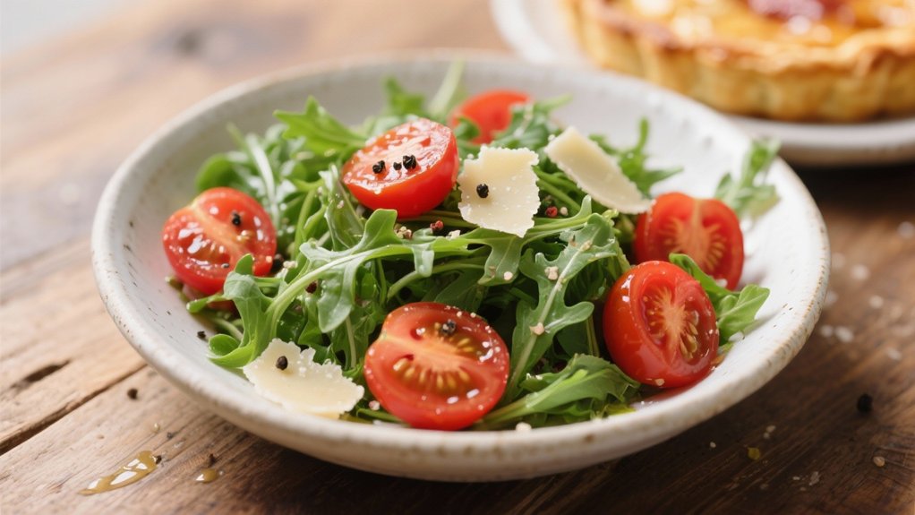 fresh arugula tomato salad