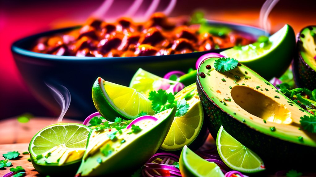 fresh avocado lime salad