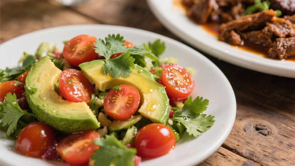 fresh avocado tomato salad