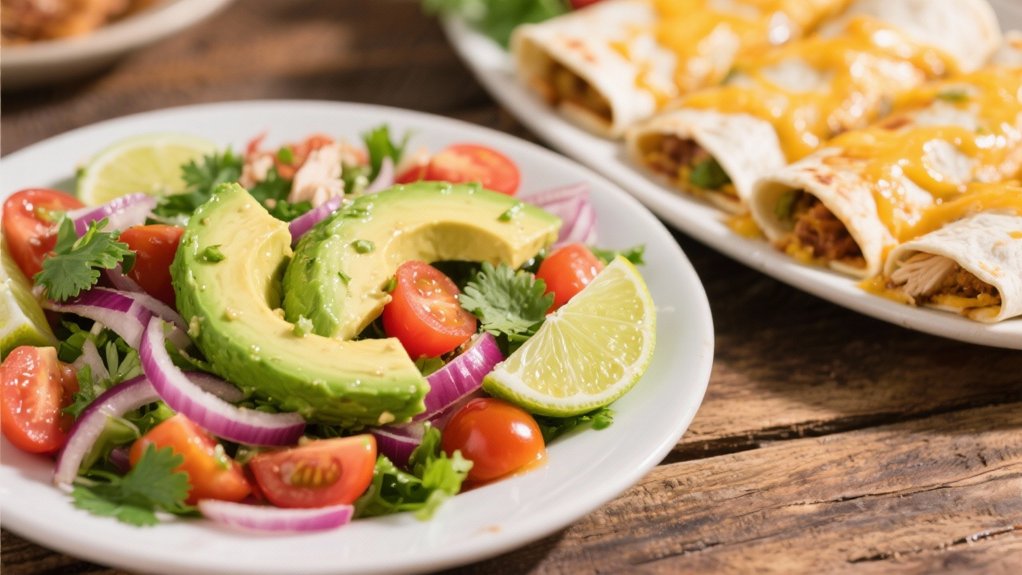 fresh avocado vegetable salad