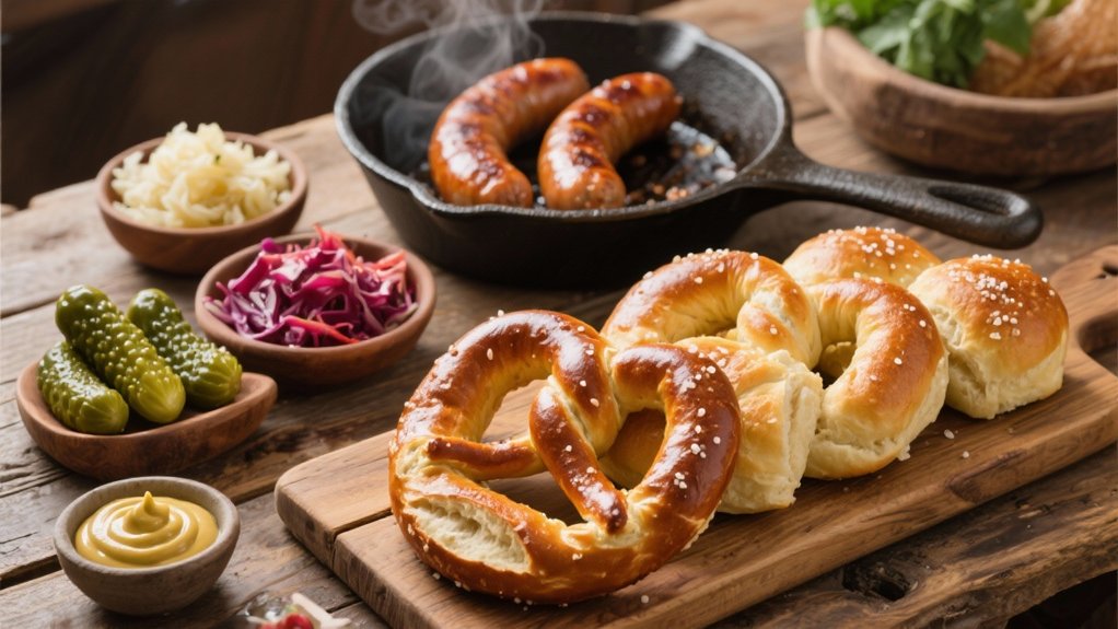 fresh baked soft pretzel rolls