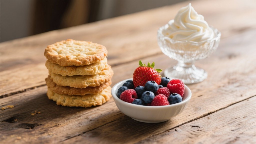 fresh berries enhance biscuits