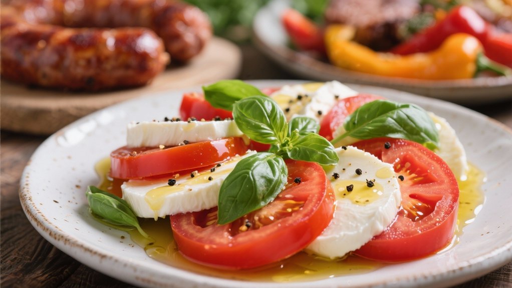 fresh colorful classic salad