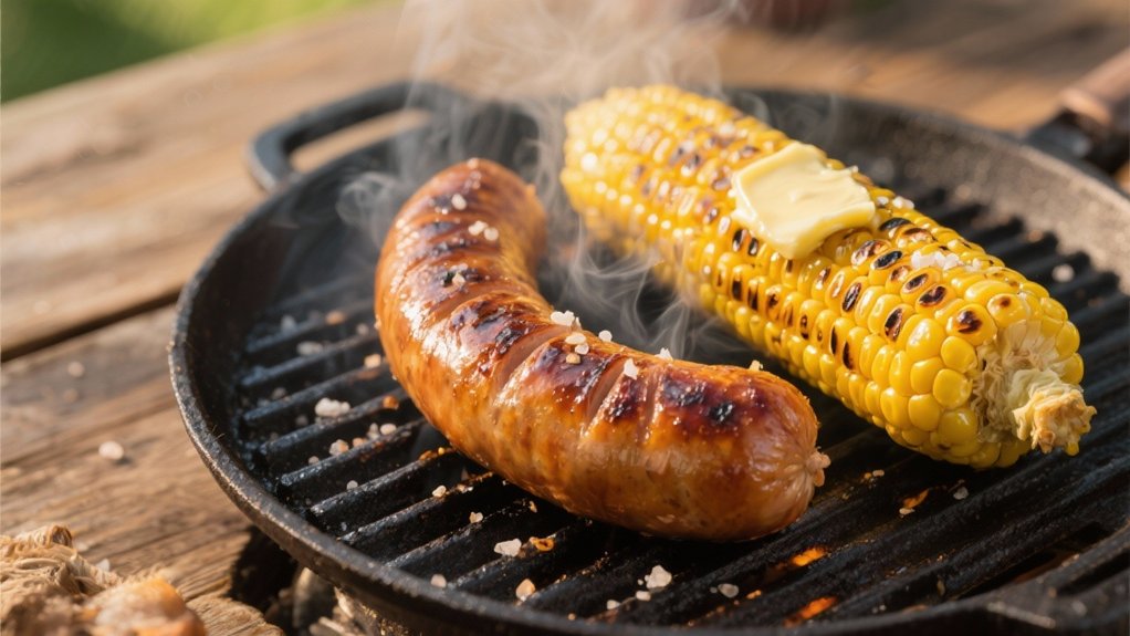 fresh corn smoky sausage