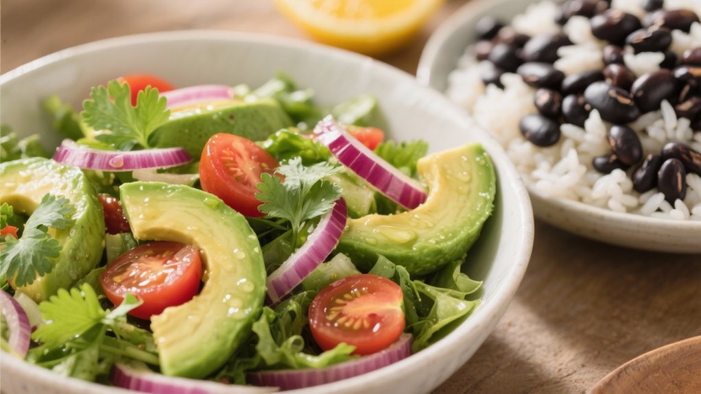 fresh creamy avocado salad