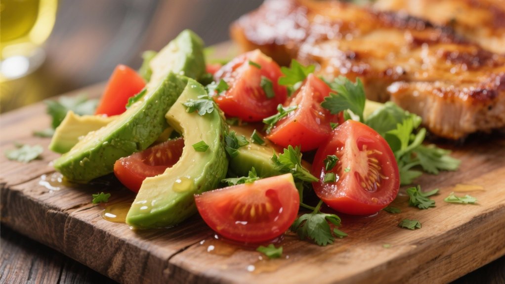 fresh creamy avocado salad