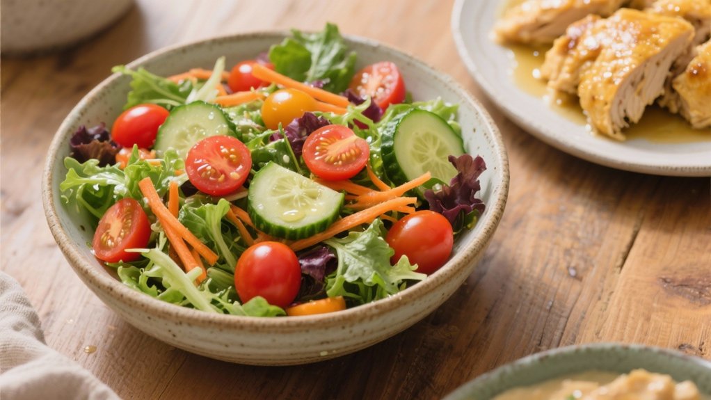 fresh crisp garden salad