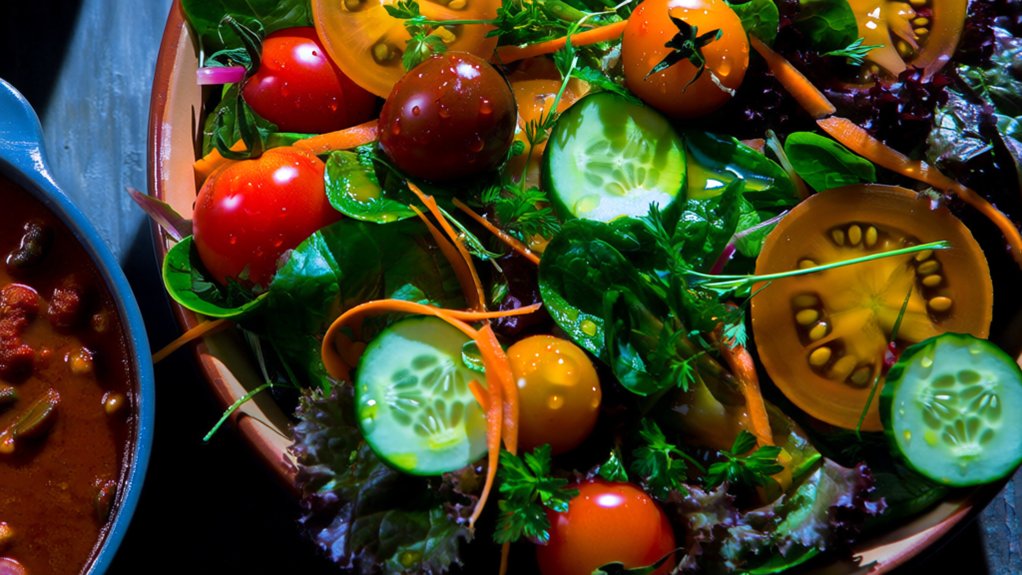 fresh crisp garden salad